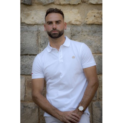 Polo Homme Blanc Haut de Gamme | 100 % Coton Premium | BARON BOCK