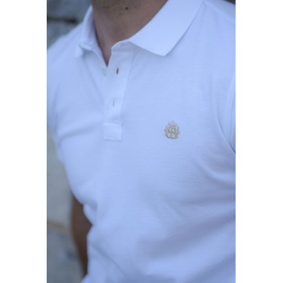 Polo Homme Blanc Haut de Gamme | 100 % Coton Premium | BARON BOCK